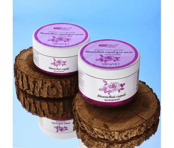 Скраб магниевый для тела с экстрактом розы Бишофит Полтавский 500 г - фото 8