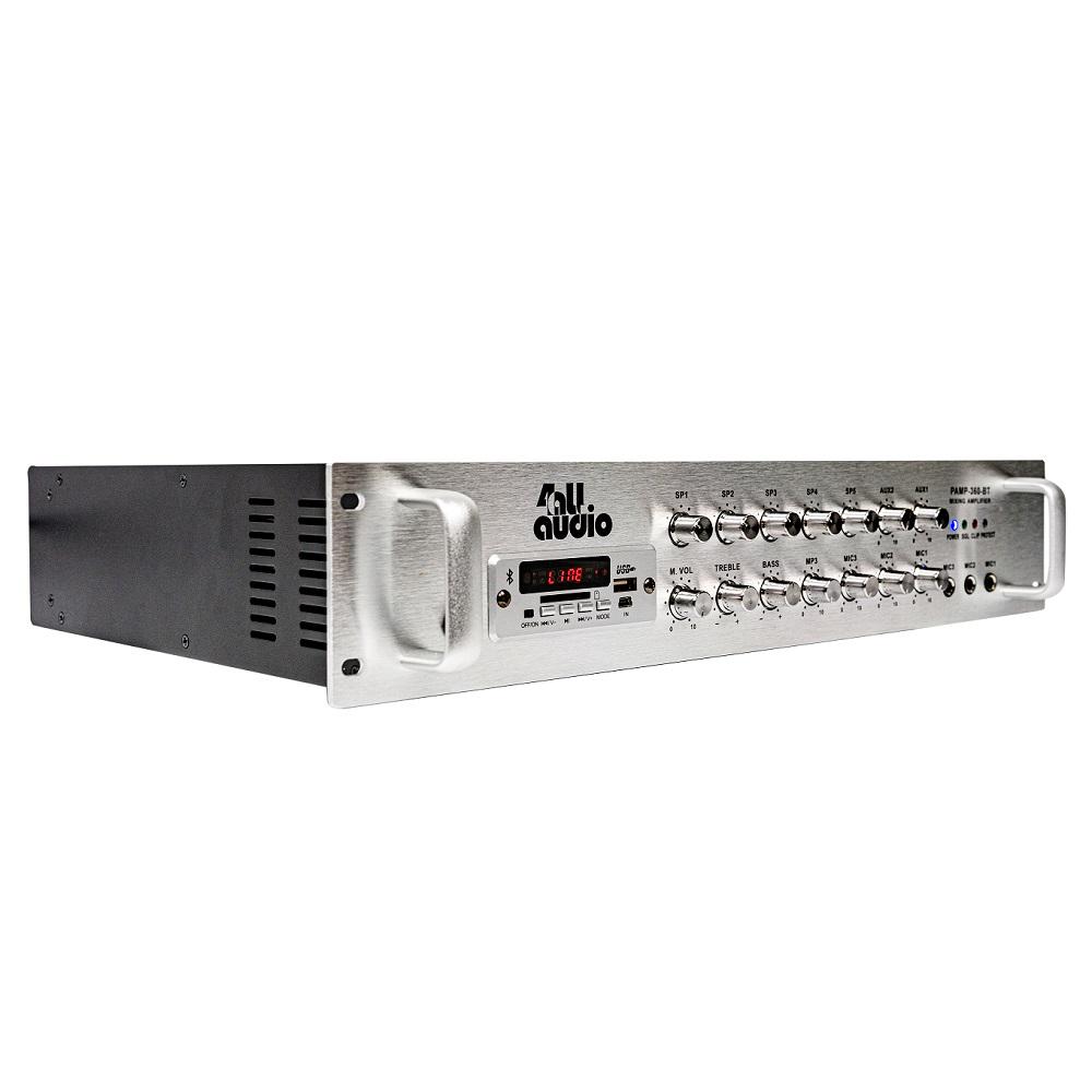 Підсилювач потужності трансляційний 4all 4PRO Audio PAMP-360-5Zi-BT Amplifier 360W 5-Zone - фото 4