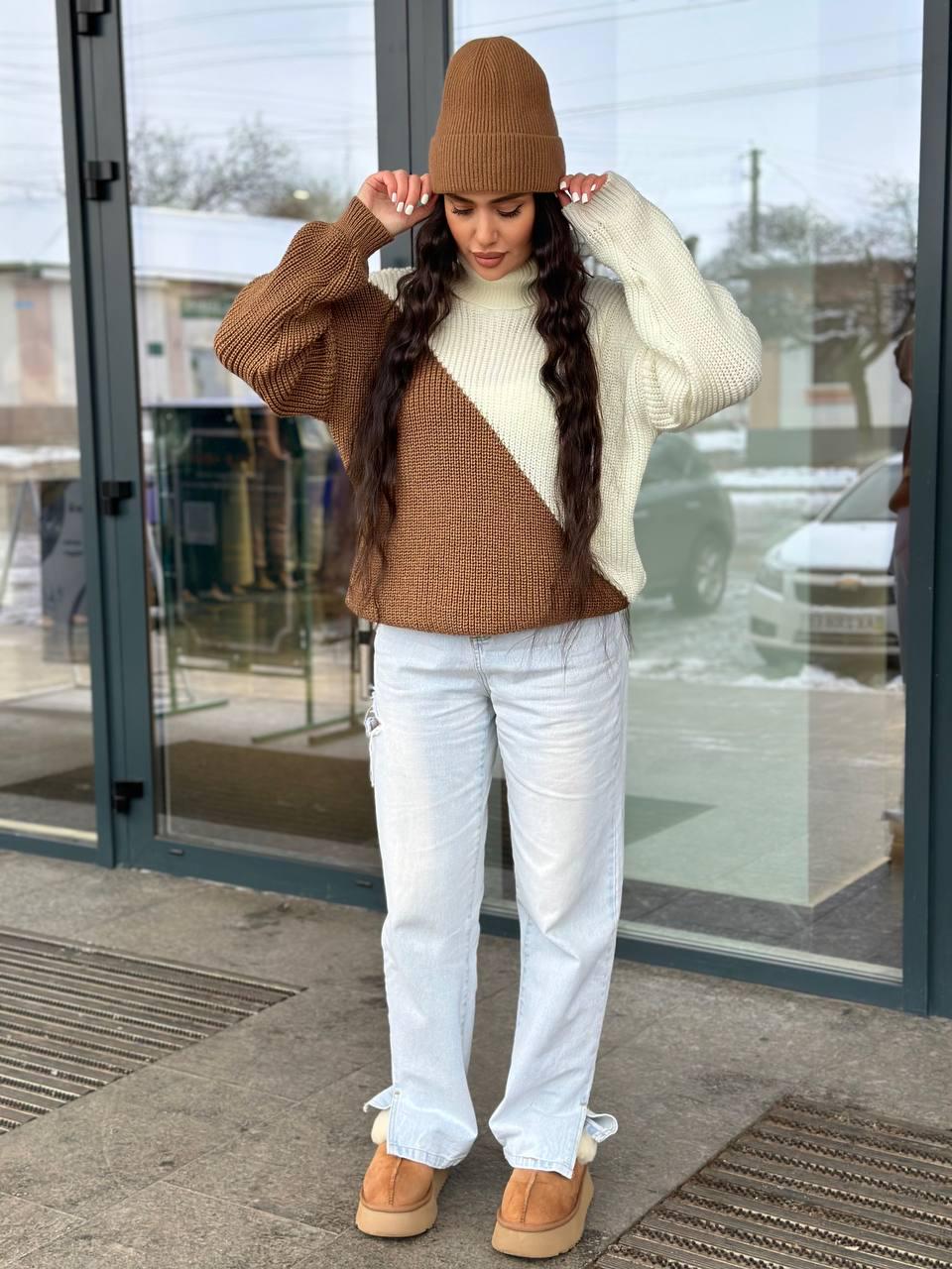 Свитер женский Диа р. 44-56 Капучино (350/а-нс) - фото 7 Свитер женский Диа р. 44-56 Капучино (350/а-нс) - фото 7