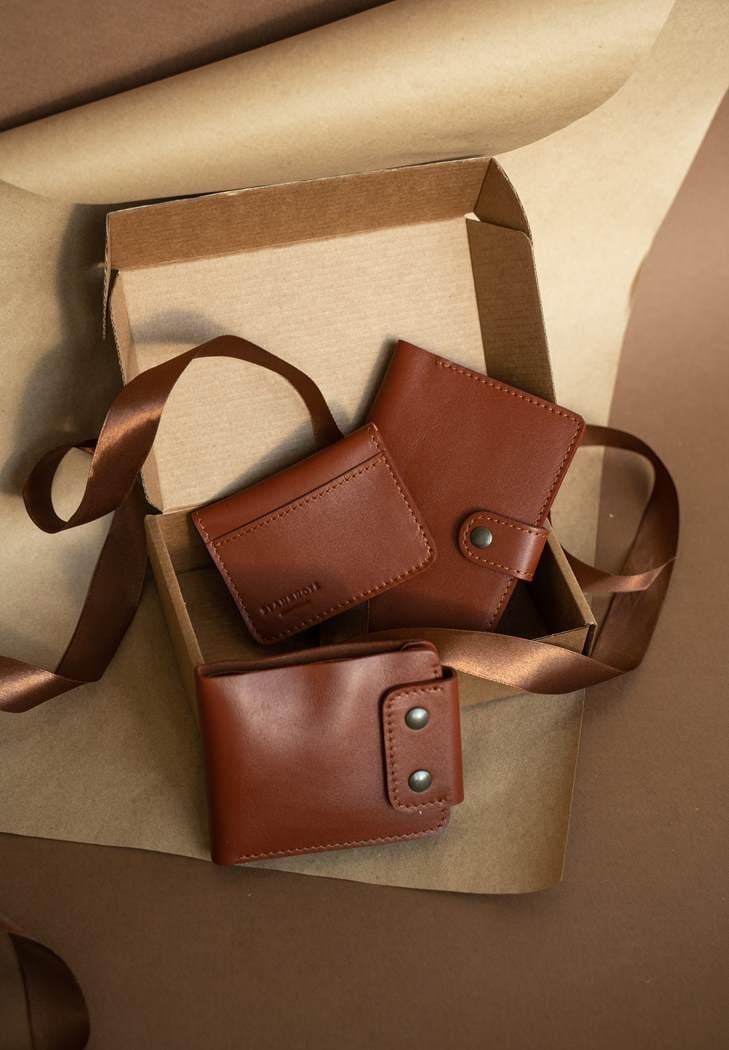 Набор чикагских кожаных аксессуаров мужской подарочный (A-026358)