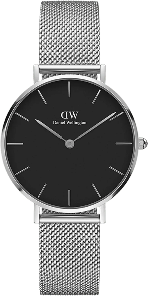 Наручные часы женские Daniel Wellington Petite Sterling DW00100162 со стальным корпусом WR 30 м Черный (3149529148)