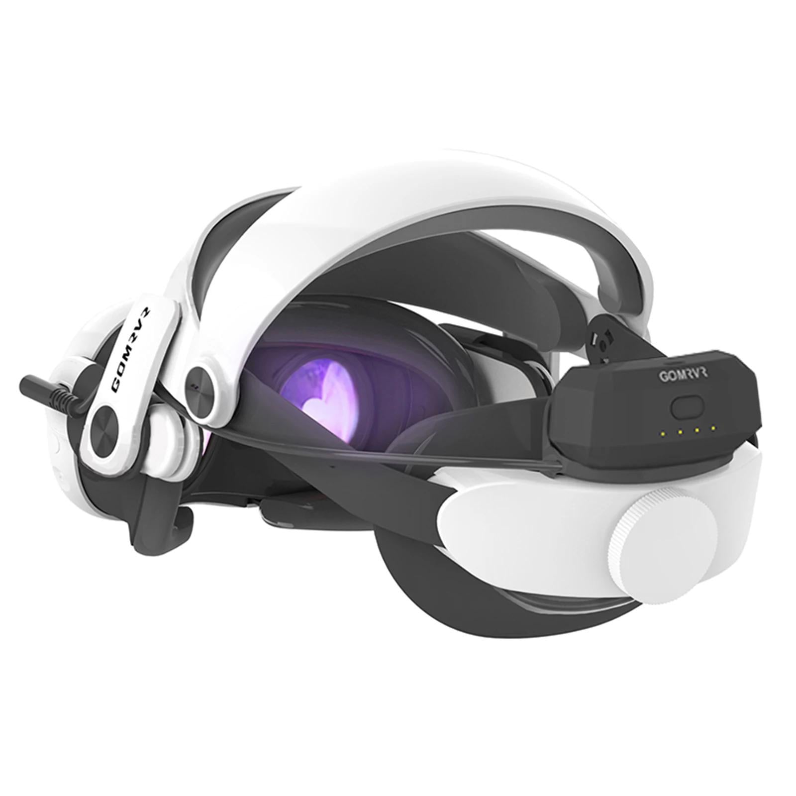 Наголовное крепление с фиксатором и аккумулятором GOMVR для Meta Quest 3/3S (ACS-NKWFAMQ3)