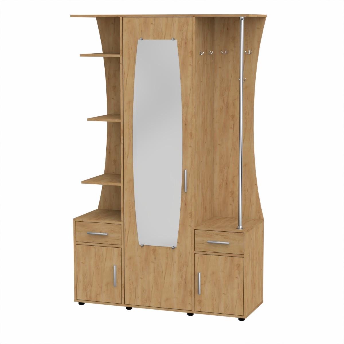 Прихожая Компанит Татьяна 126,8х44х204,2 см Дуб крафт золотой (26620124) Прихожая Компанит Татьяна 126,8х44х204,2 см Дуб крафт золотой (26620124)