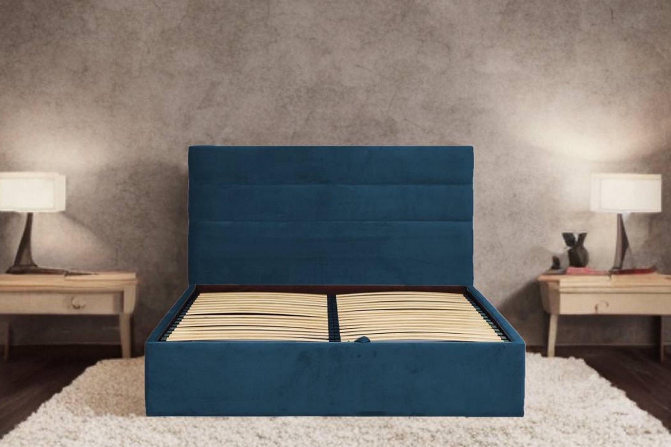 Ліжко RidneTut Edison Lite Chicago 12 140х200 см Темно-синій (33410013-12140) - фото 3