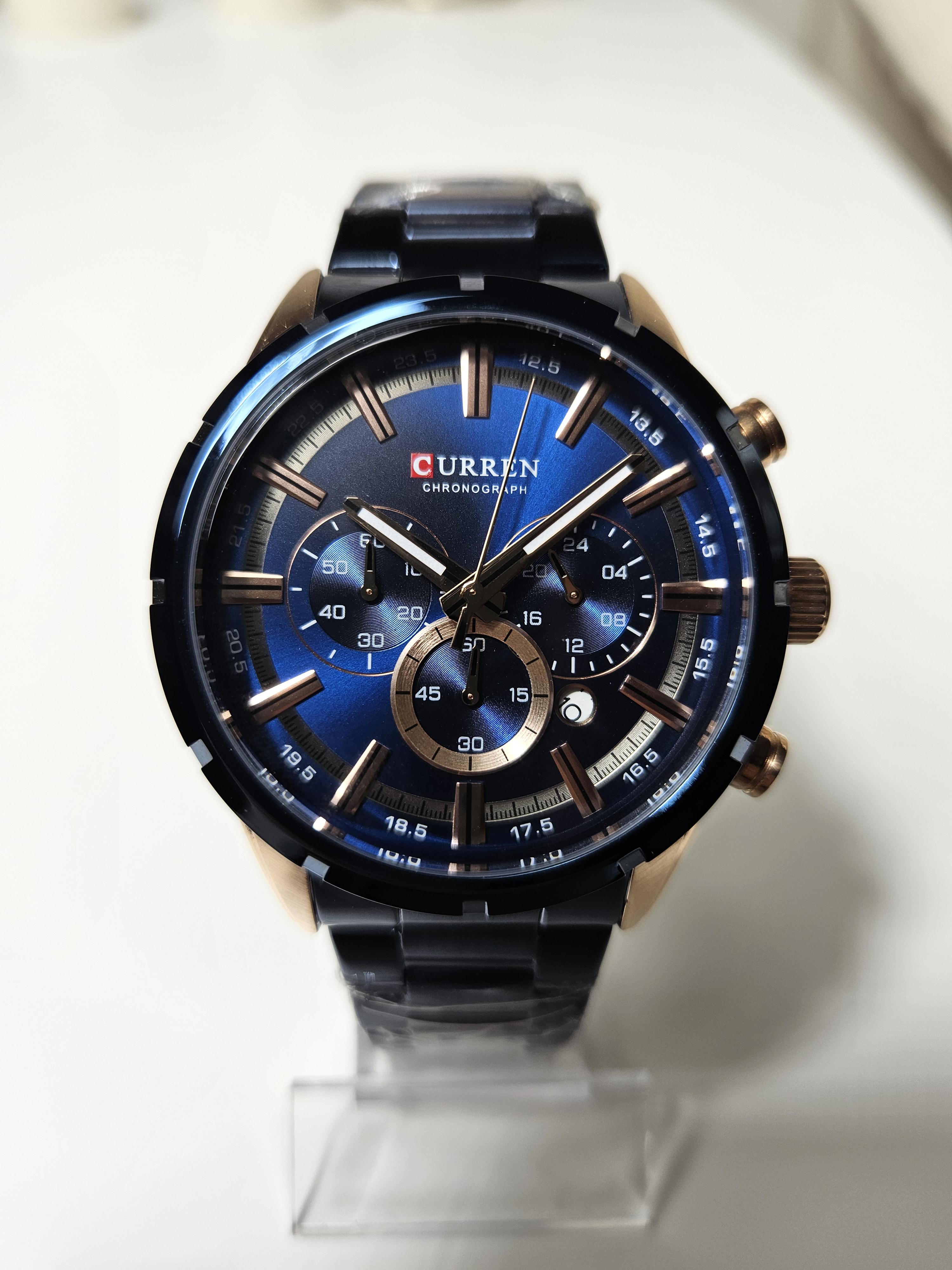 Наручные часы мужские Сurren 8355 кварцевый хронограф Синий (1103) - фото 2 Наручные часы мужские Сurren 8355 кварцевый хронограф Синий (1103) - фото 2