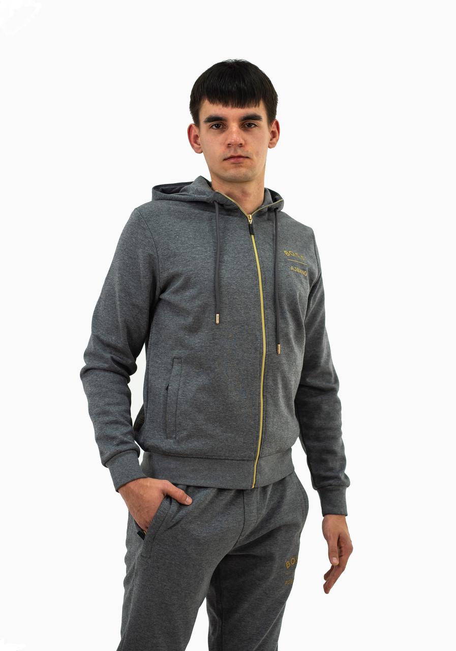 Костюм спортивный мужской BOSS HB-1066 2XL Antracite - фото 2 Костюм спортивный мужской BOSS HB-1066 2XL Antracite - фото 2