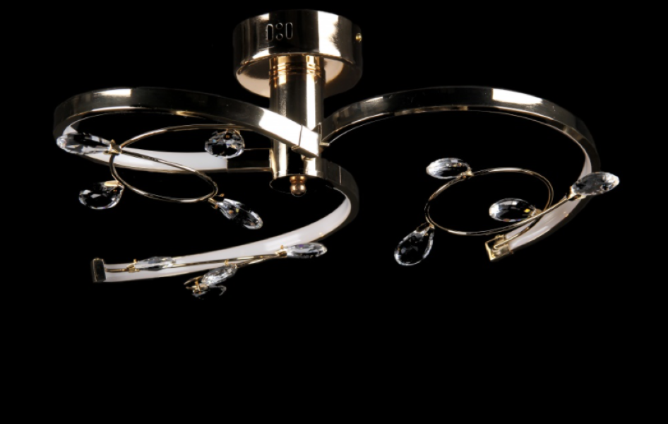 Светодиодная люстра L1095/3-30W LED FG Белый/Золото (AN000202)