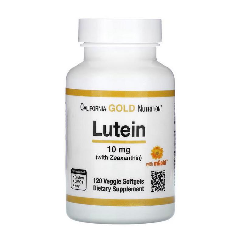 Лютеин и Зеаксантин California Gold Nutrition Lutein 10 mg with Zeaxanthin 120 капс. (22487-01)