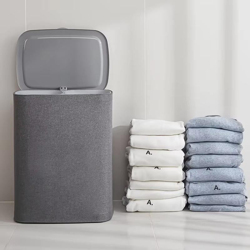 Kорзина для белья Lux HomePlus TOTA 50 л Cерый - фото 4