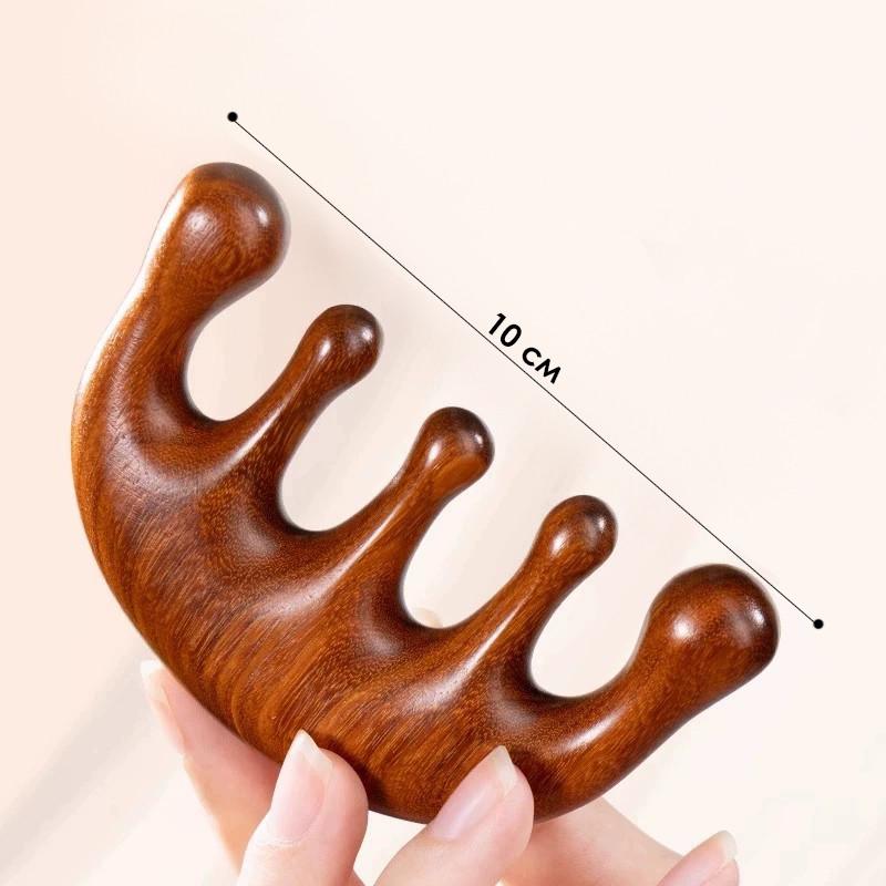 Расческа-массажер гуаша Lesko 5531 для лица головы/шеи и тела зубцов 5 шт. (25713866) - фото 3 Расческа-массажер гуаша Lesko 5531 для лица головы/шеи и тела зубцов 5 шт. (25713866) - фото 3