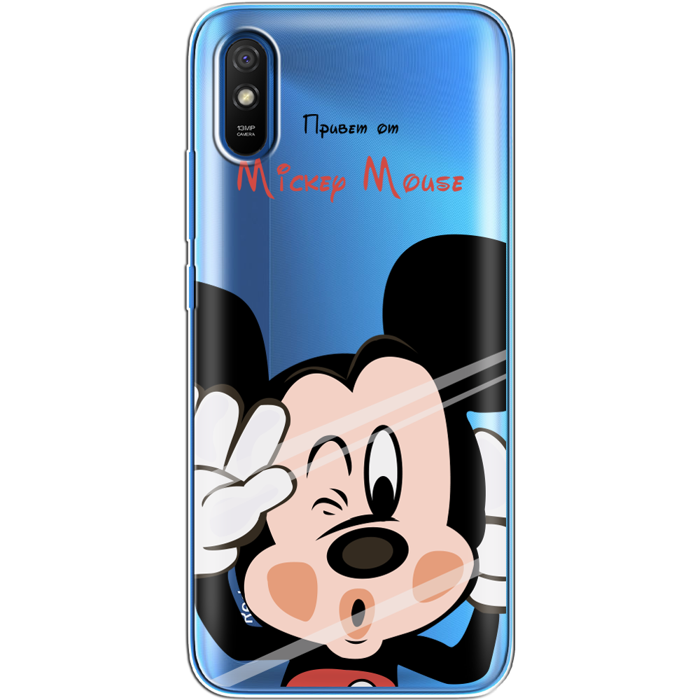 Чехол BoxFace Xiaomi Redmi 9A Mister M Прозрачный силикон (40304-cc58-40304)