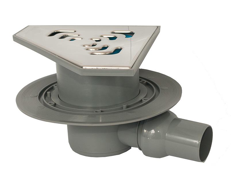 Трап для душа Pestan Confluo Angle-1 горизонтальный угловой 20х20 см (RS-13000044)