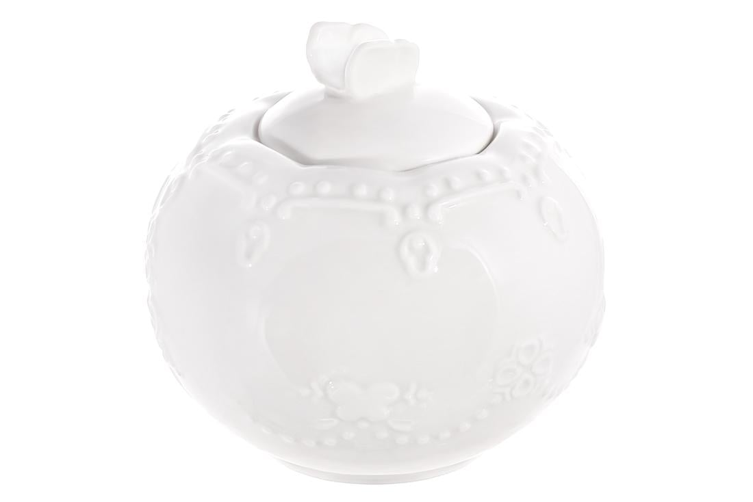 Сахарница фарфоровая BonaDi Кружево 240 мл (988-375)