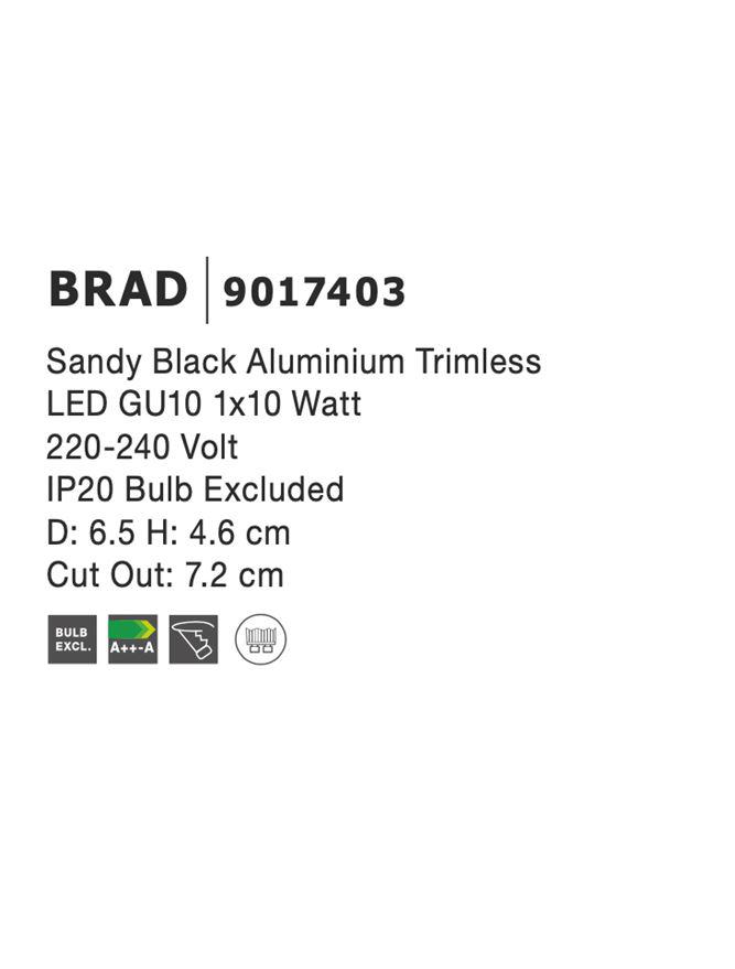 Светильник встроенный Nova Luce Brad (9017403) - фото 3