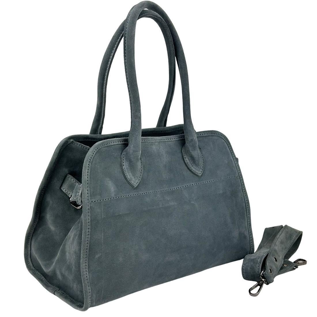 Женская сумка замшевая Firenze Italy F-IT-8667G Серый (2656558686)