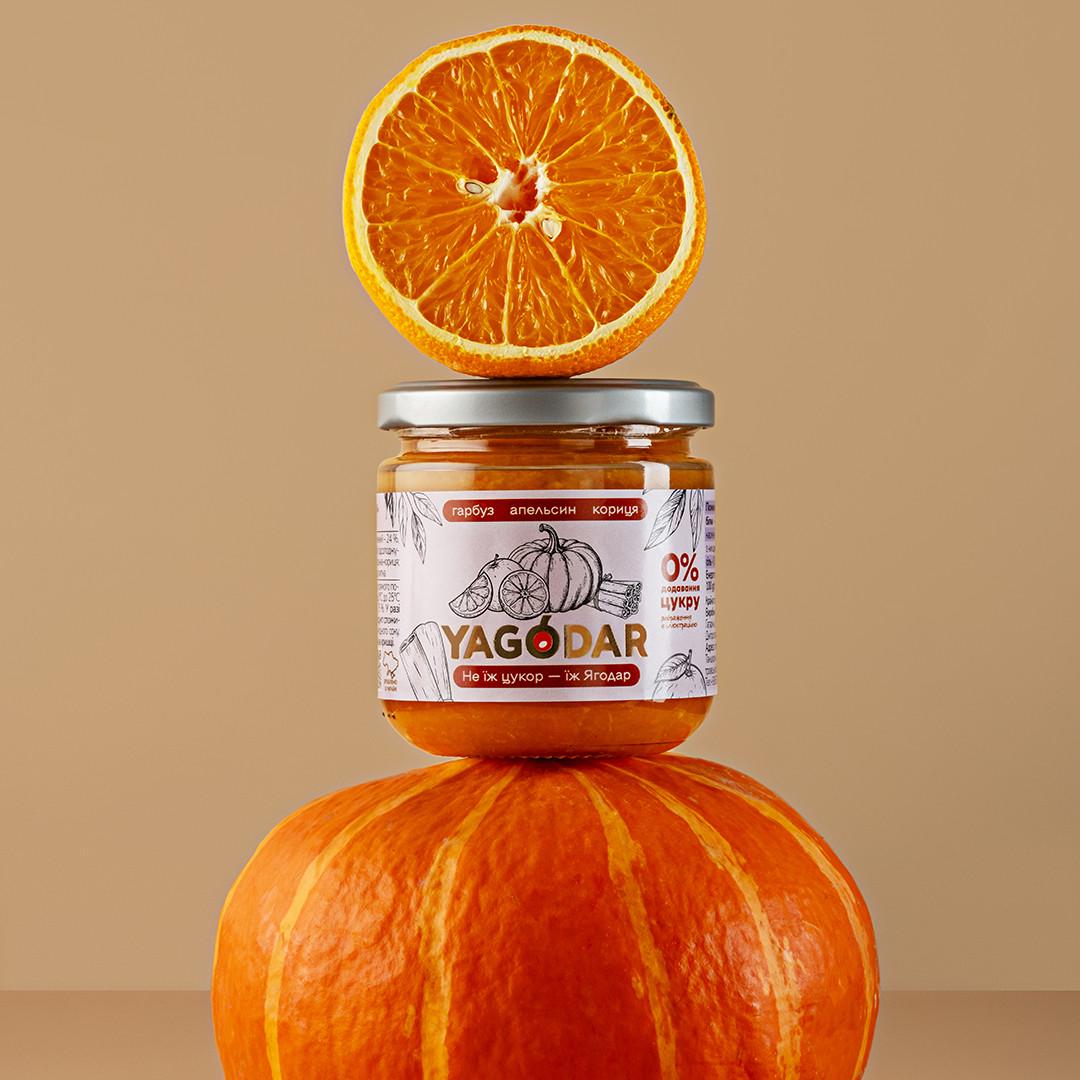 Джем тыквенный без сахара с апельсином и корицей 420 г 2 шт. (2345343671) - фото 3