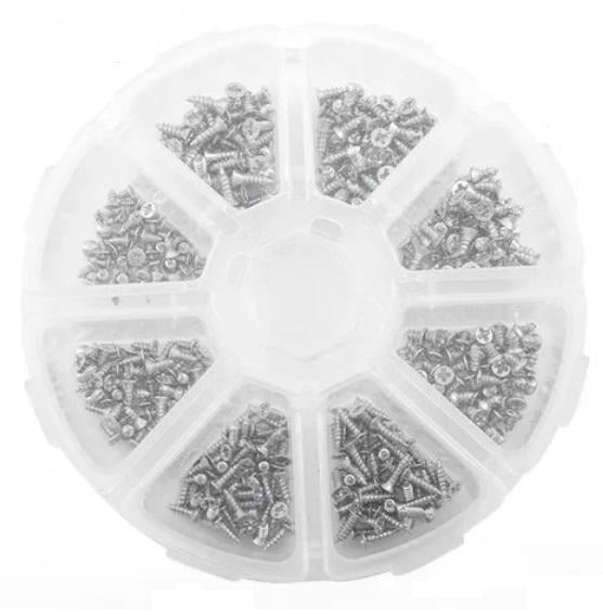 Самонарізи нікельовані з потайною головкою Spec M2/M2,6 400 шт. (SP-240410)