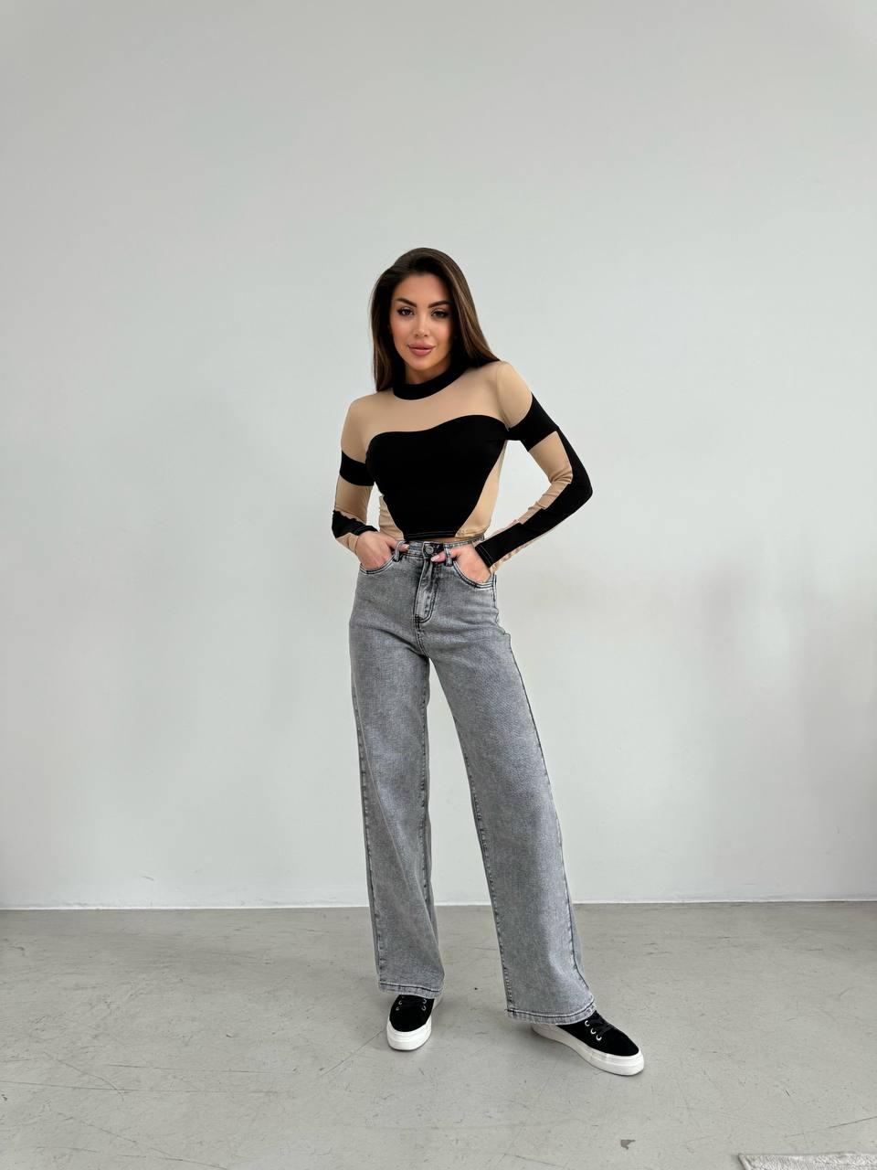 Топ женский микродайвинг р. 42-44 Бежевый (Р1557-284/Д)