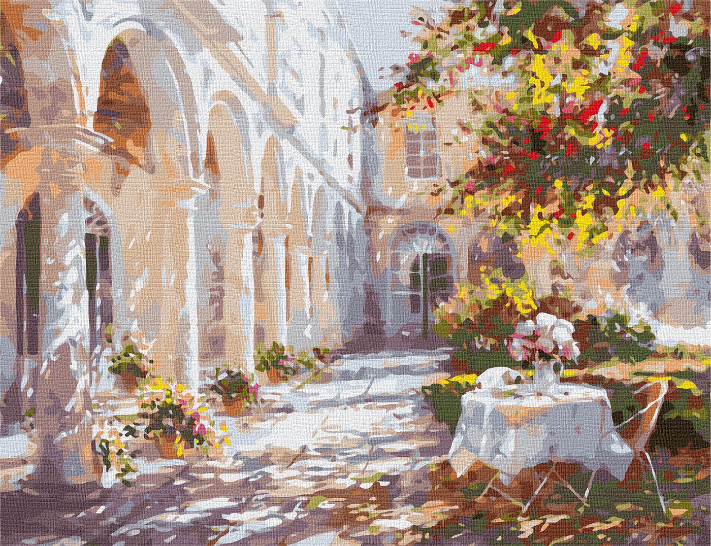 Картина по номерам Идейка Испанский двор 40x50 см без коробки (KHO2303)