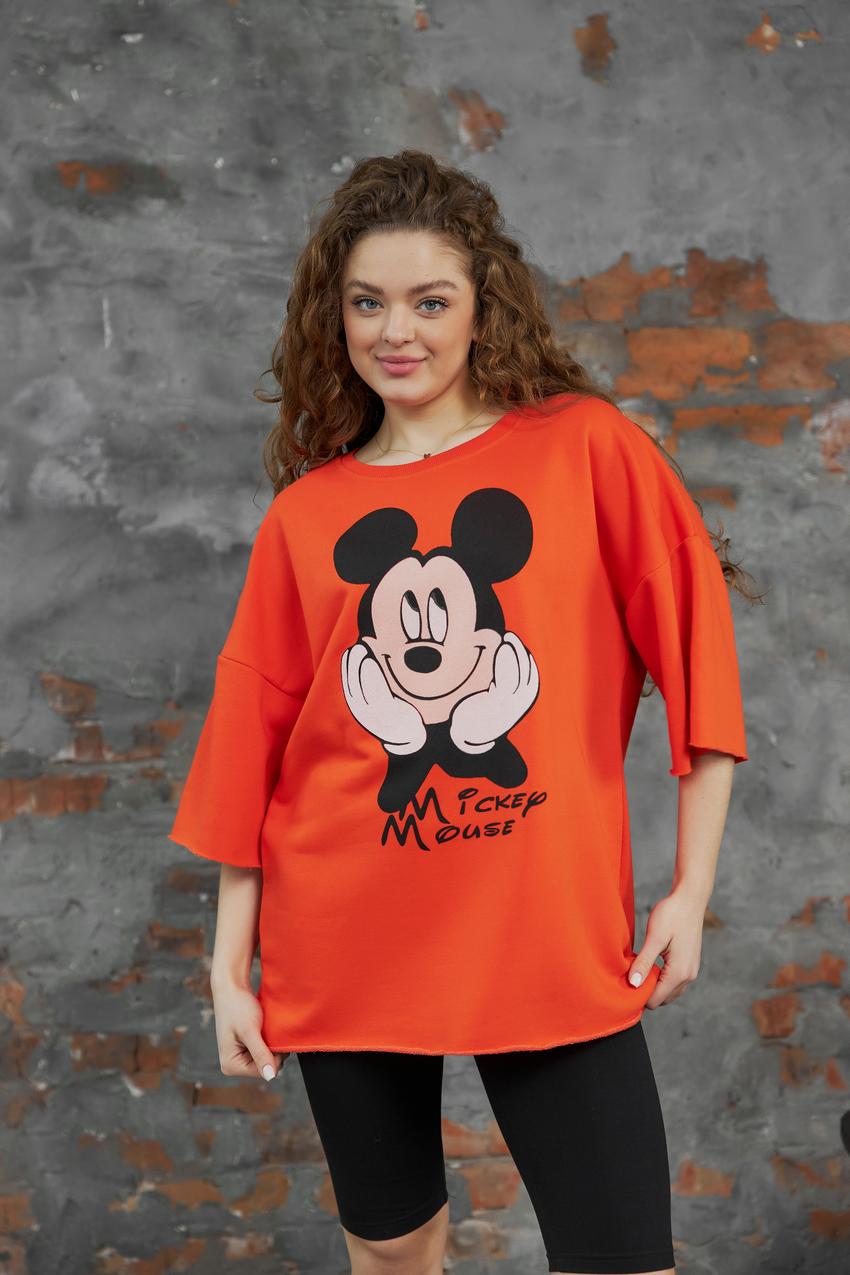 Футболка женская М88.3 3-х нить S Оранжевый (726-1-60)