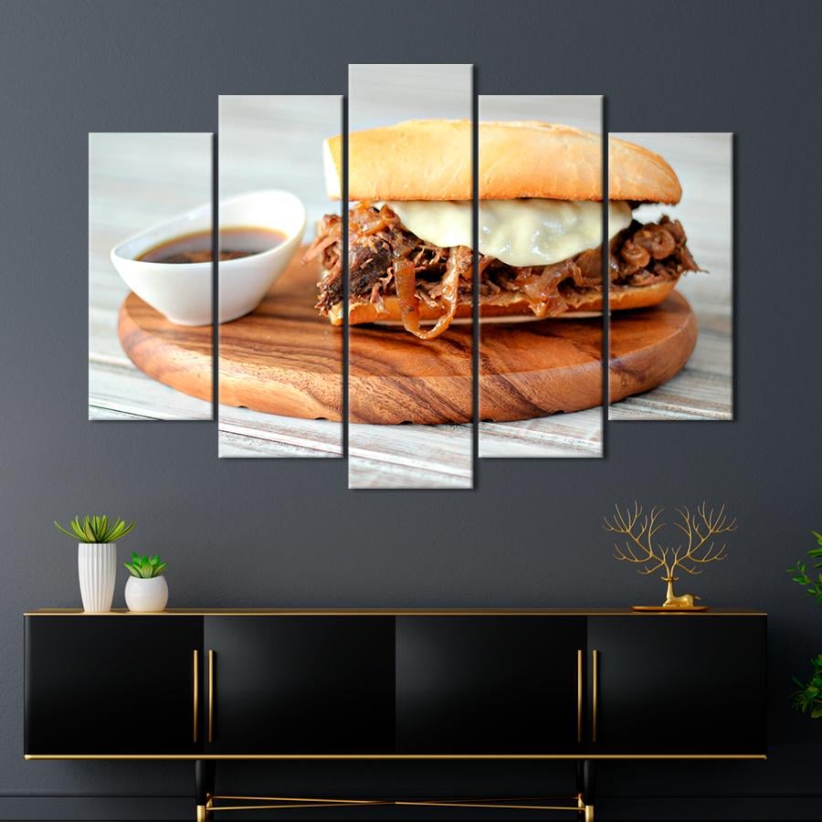 Настенний декор Популярный сэндвич с рваной свининой 137x85 см (A500-5)