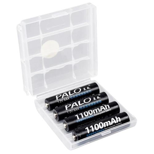 Акумулятор AAA 1.2В 1100 мАг 4 шт. Ni-MH PALO у боксі