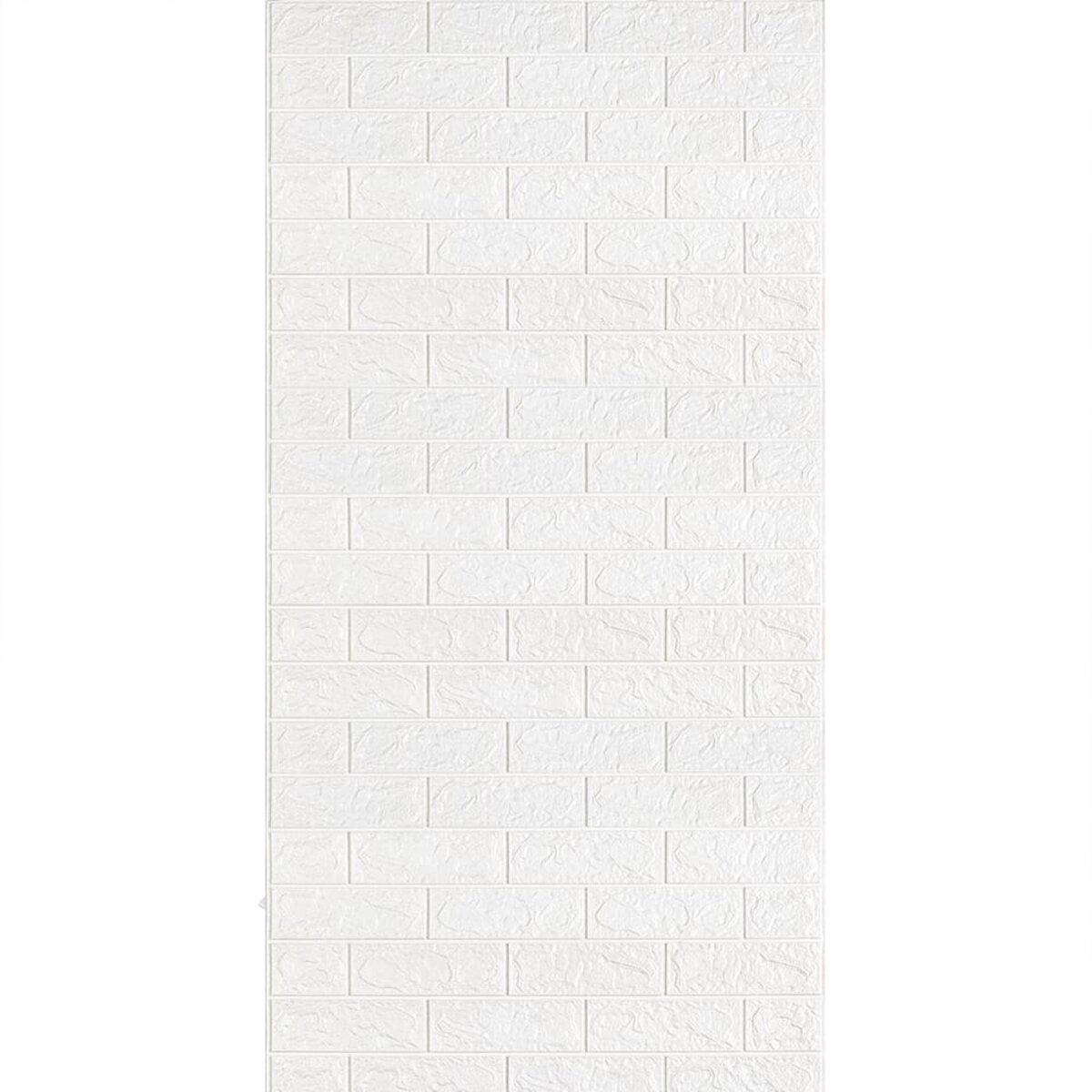 3D-панель R001-2 стеновая в рулоне 700 мм х 3,08 м х 2 мм D Белый кирпич (SW-00002534)