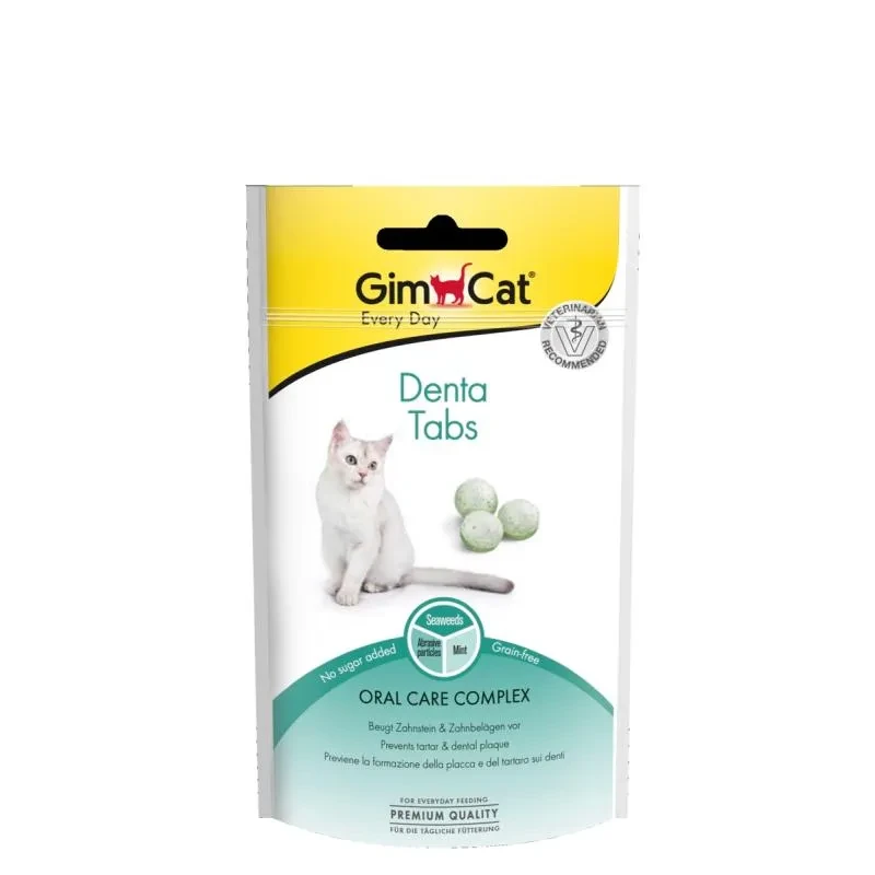 Вітаміни для догляду за зубами GimCat Denta Tabs у котів 40 г (22394031)
