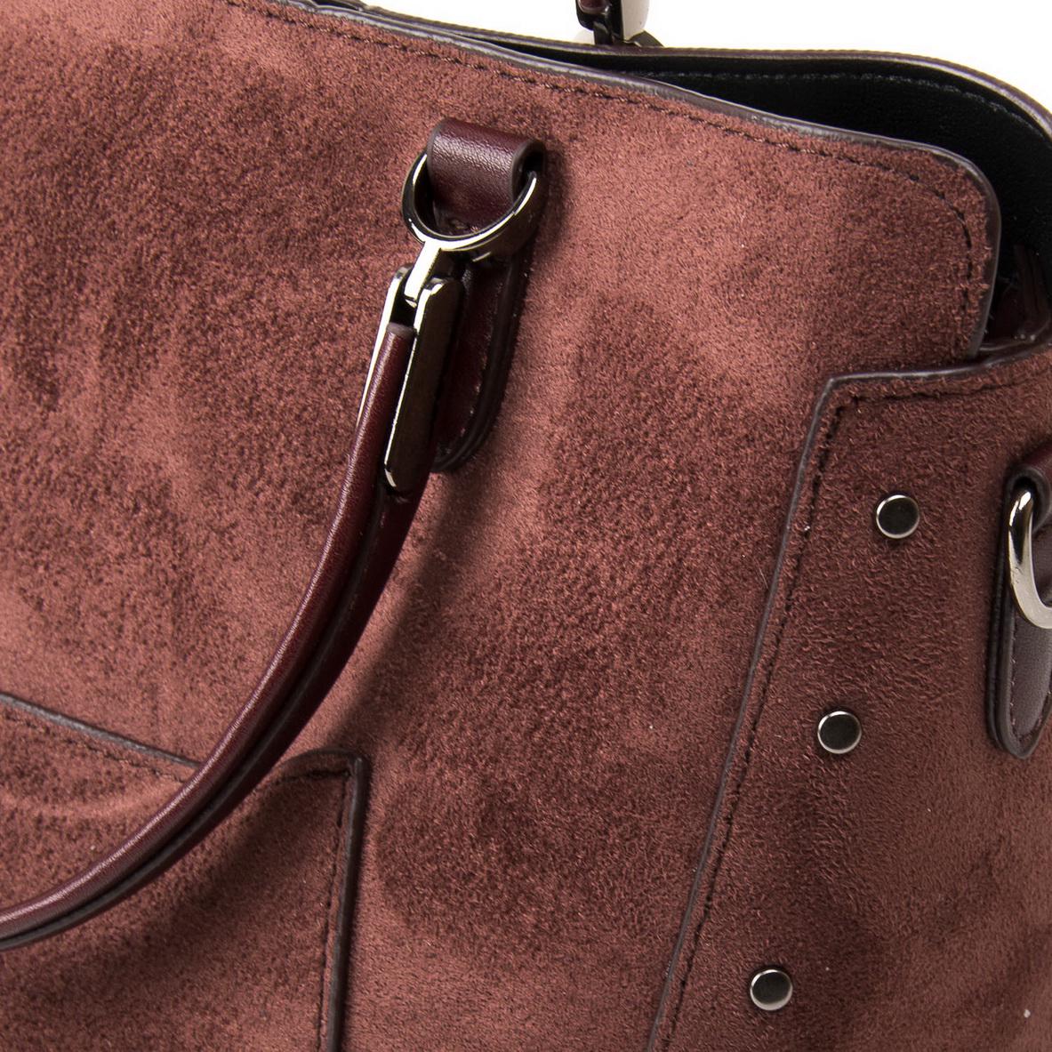 Женская модельная сумка из замша Fashion 5124 Кофейный - фото 3 Женская модельная сумка из замша Fashion 5124 Кофейный - фото 3