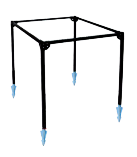 Опора для растений SIMBUD металлический 60 см RAL9005 (2579087) - фото 1 Опора для растений SIMBUD металлический 60 см RAL9005 (2579087) - фото 1