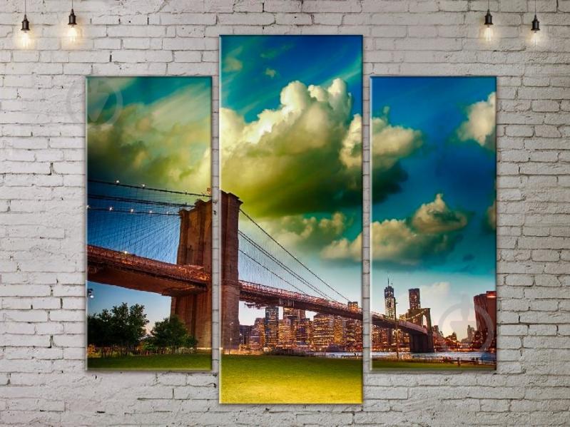 Модульная картина Бруклинский мост ADG0243 размер 95 х 120 см