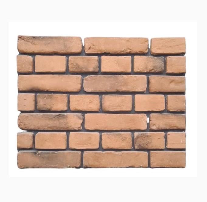 Декоративный кирпич гипсовый Старинный крашеный 270x70x15 мм Бежево-коричневый (30853680)