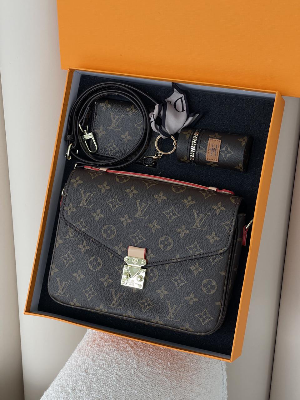 Сумка женская Louis Vuitton Metis Пошет Подарочный набор женский 3 предмета Коричневый (2572794410) Сумка женская Louis Vuitton Metis Пошет Подарочный набор женский 3 предмета Коричневый (2572794410)