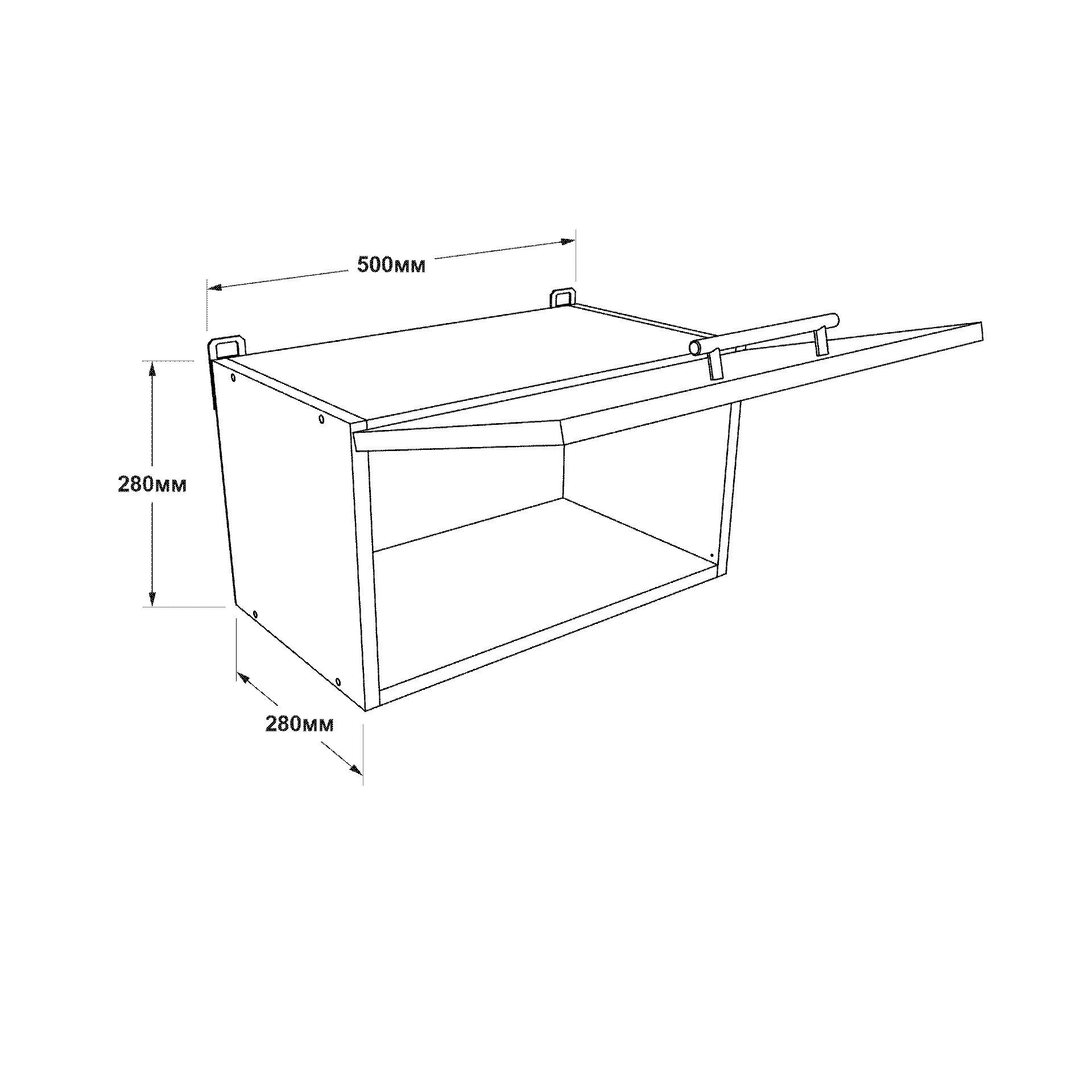 Шкаф кухонный верхний Эверест Эко модуль под вытяжку 500 50х30х28 см Белый/Дуб крафт белый (09049) - фото 3 Шкаф кухонный верхний Эверест Эко модуль под вытяжку 500 50х30х28 см Белый/Дуб крафт белый (09049) - фото 3
