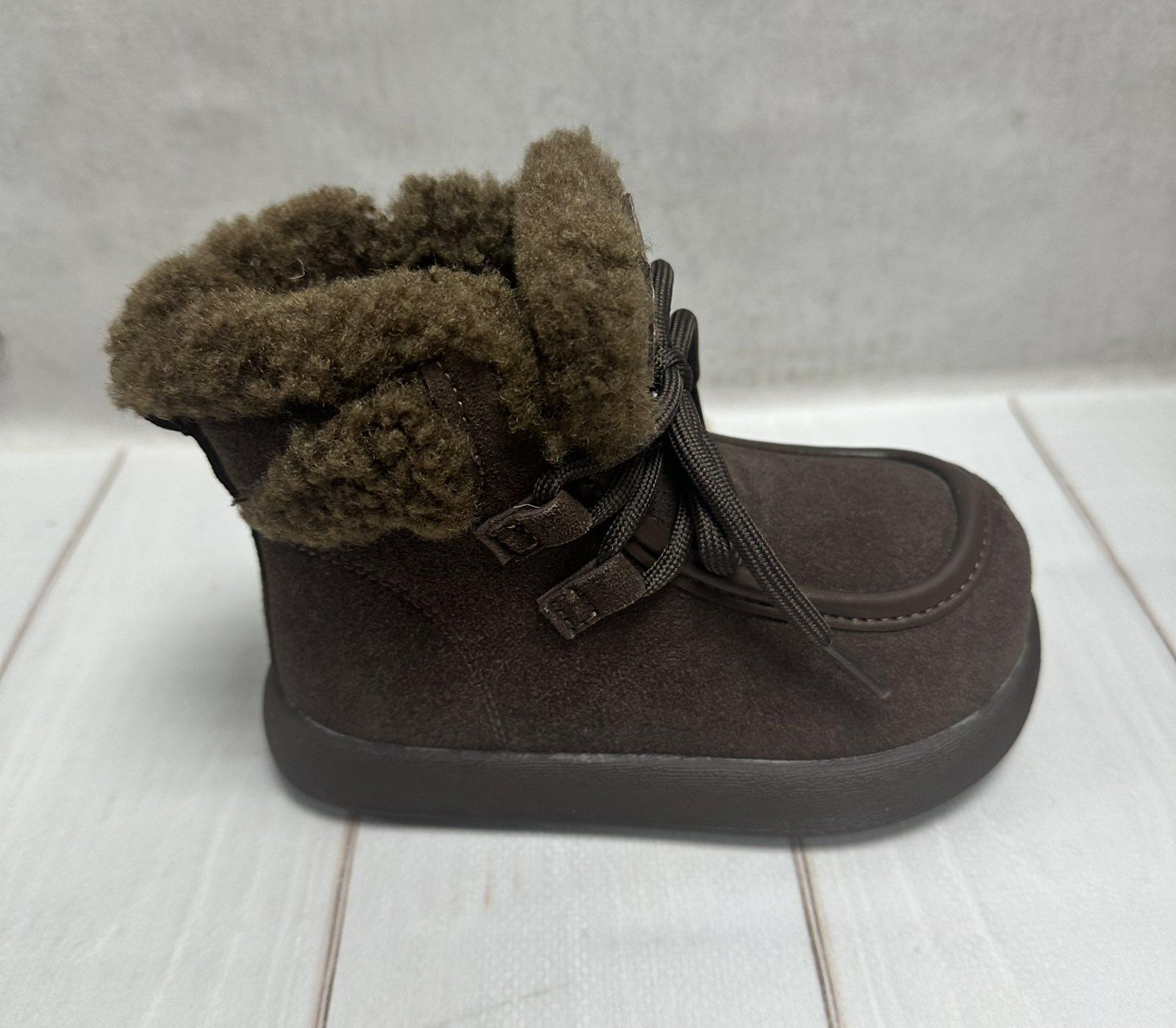 Черевики дитячі Lilin на овчині р. 36/22,2 см Коричневий