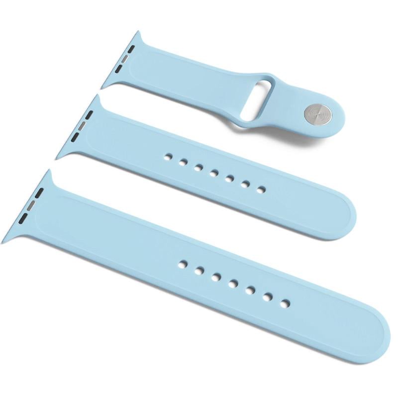 Ремешок силиконовый Apple Watch Sport Band 42 ser.1-3 44/45/46/49 мм S/M & M/L 3 шт. Lilac Blue