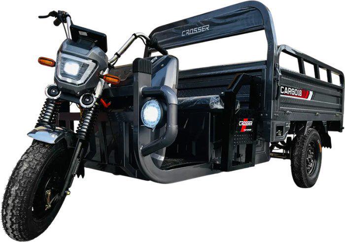 Електроскутер-самоскид вантажний триколісний Crosser Cargo 18" 1500W 72V 58Ah Сірий