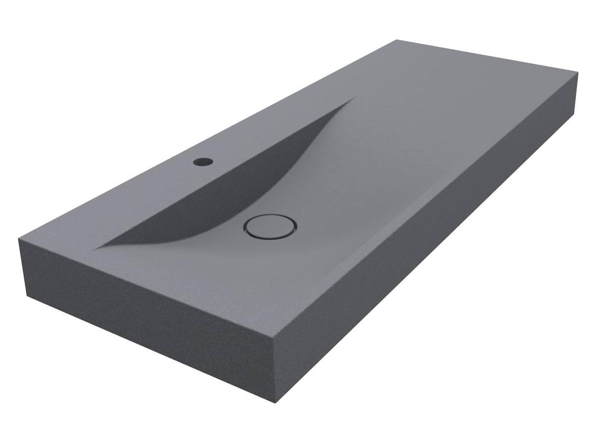 Умывальник Miraggio Viola 1200 L Mirastone Gray (0002670)