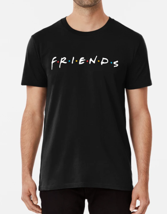 Футболка мужская Stedman с принтом Friends XL Черный (ПН262-4)