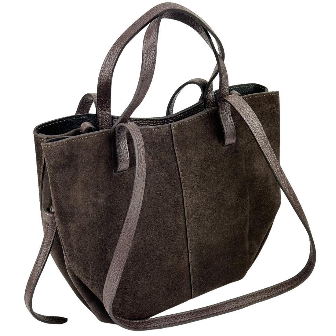 Жіноча сумка замшева Firenze Italy F-IT-7888DB Шоколадний (2656558537) - фото 7