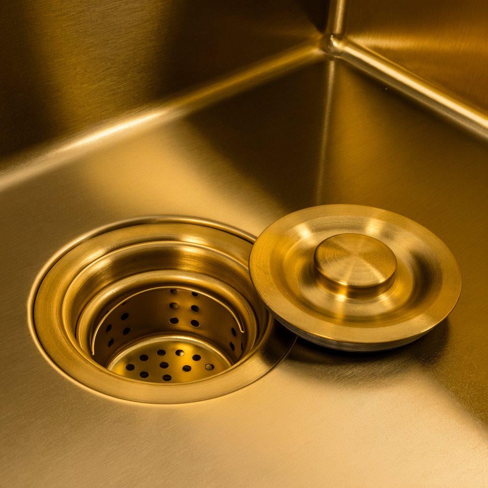 Мойка кухонная Valeso Handmade 50х50 PVD сифон круглый 3,0/0,8 Gold - фото 6 Мойка кухонная Valeso Handmade 50х50 PVD сифон круглый 3,0/0,8 Gold - фото 6