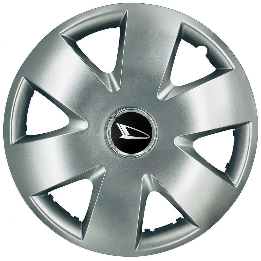Ковпаки SJS 308 з логотипом Daihatsu R15 4 шт. Срібний (2654554870)