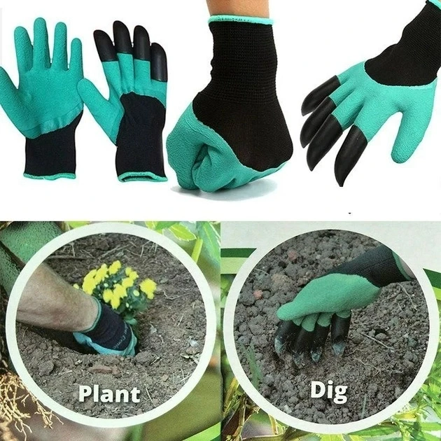 Рукавички для саду/городу Garden Gloves із пластиковими наконечниками (1852012187) - фото 4