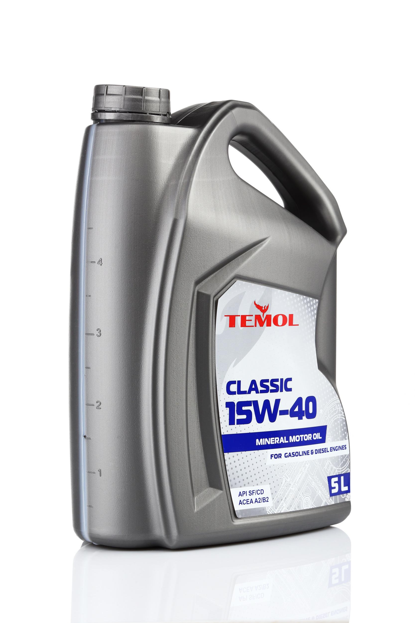 Моторна олива TEMOL CLASSIC 15W-40 5 л (T-C15W40-5L) - фото 2