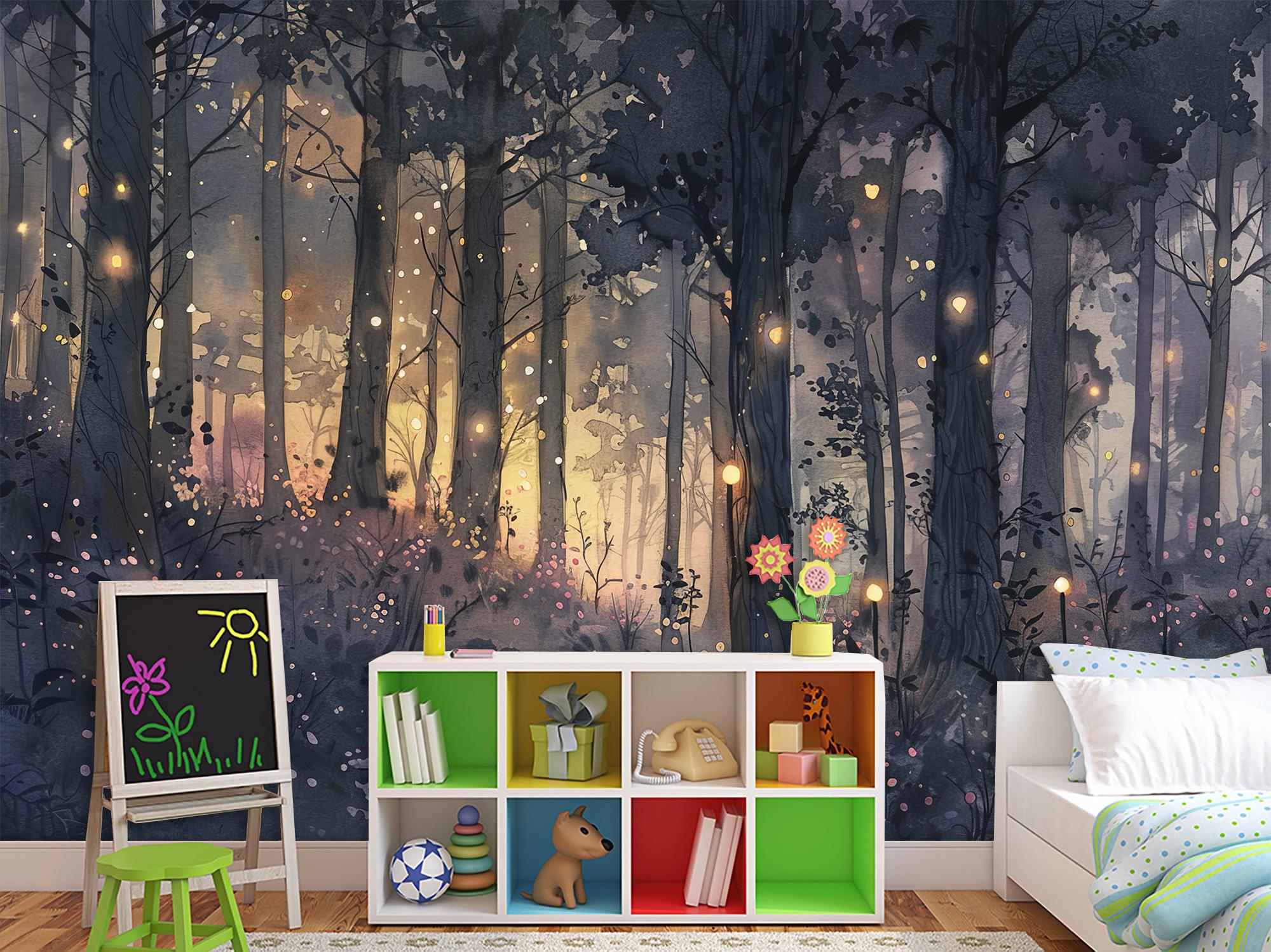 Фотообои флизелиновые Upstream Волшебный лес в сиянии 180х120 см (S5KID-072/2) - фото 4 Фотообои флизелиновые Upstream Волшебный лес в сиянии 180х120 см (S5KID-072/2) - фото 4