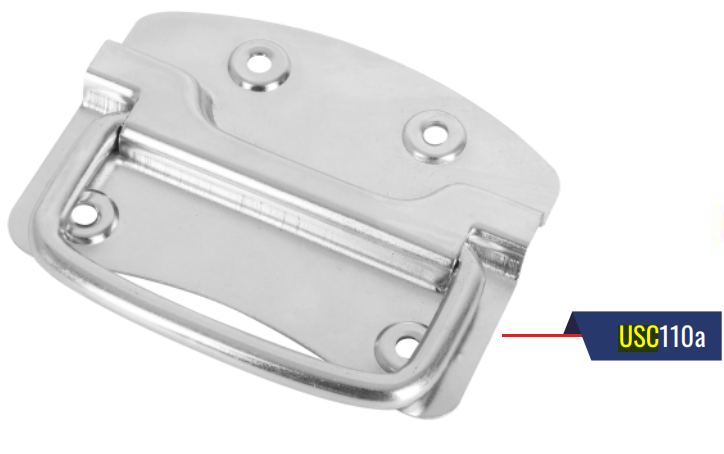 Ручка USK 110 A Ляда 110х85 мм Белый цинк (6416-6) - фото 3 Ручка USK 110 A Ляда 110х85 мм Белый цинк (6416-6) - фото 3