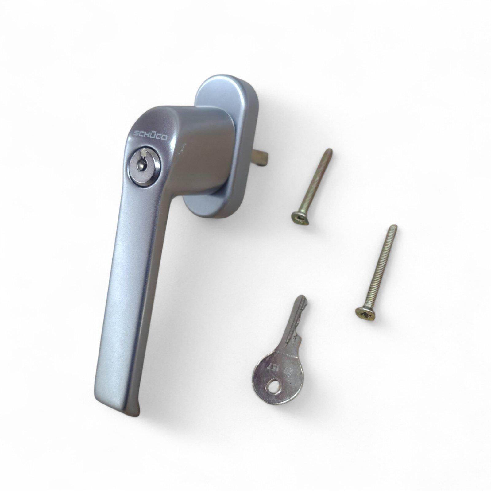 Ручка металлопластикового окна Schuco Standart CT 70 с замком Металлик (234635)