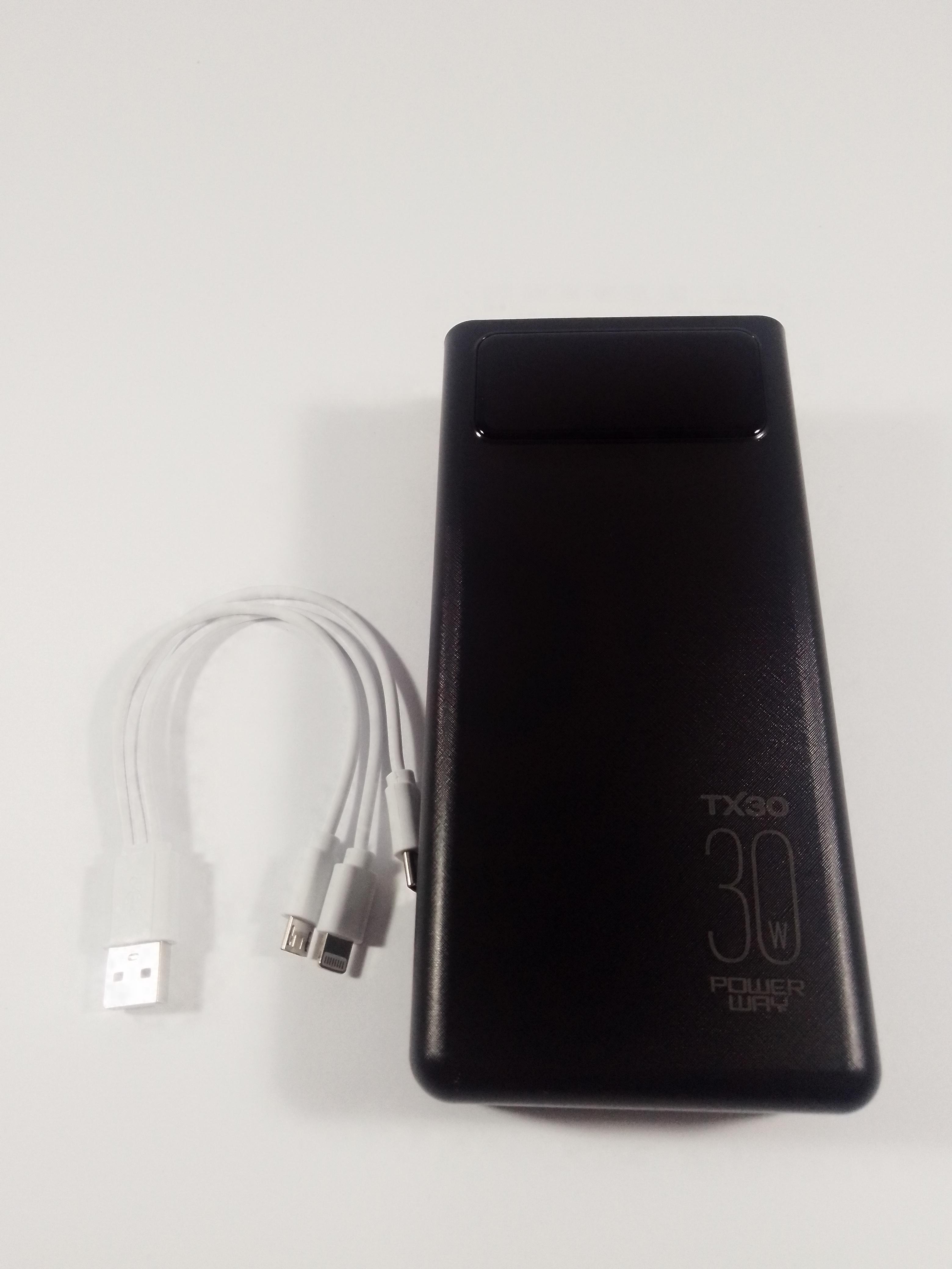 Повебанк Powerway TX30 30000 mAh Black - фото 7