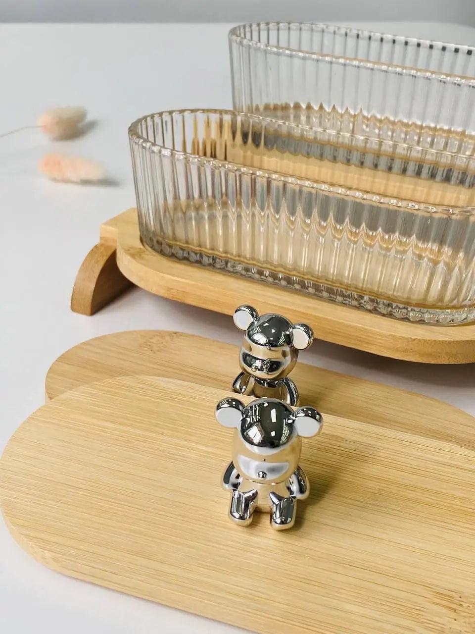 Набір цукерниць на підставці Olens Два ведмеді (102-625) - фото 3