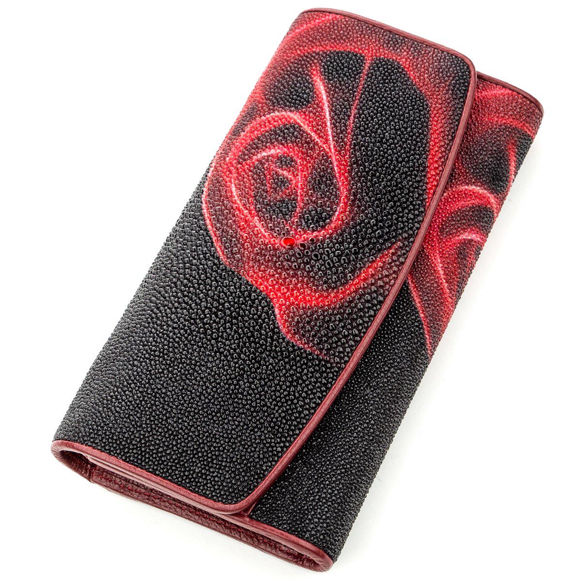 Кошелек женский Stingray leather 18634 кожа Черный